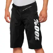 100% short de descente 100% hommes R-Core , Noir, 30