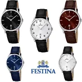 Festina Montre à affichage analogique argent