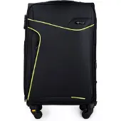 Solier Trunks Medium Suitcase M Soft M Black Green, STL1651