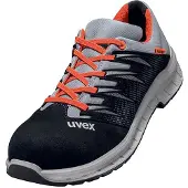 Uvex 69098, Homme, Adulte, Bottes de sécurité, Noir, Gris, Rouge, ESD, FO, S2, Toutes saisons