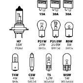 TCP Kit d'ampoules H7 8 ampoules + 3 halogènes 12V fusibles homologués en Europe