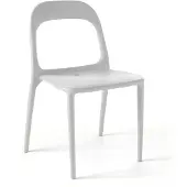 Oviala Chaise en plastique blanc - Milan