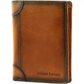 Bruno Banani Cuir porte-monnaie Wallet Cognac brun