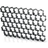 Nabbi Dalles de gazon - - Noir - 1,1 m² - Rectangulaire - Synthétique