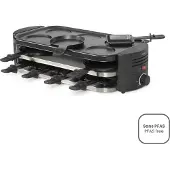 Livoo Appareil à raclette 8 personnes 1600w noir - - DOC337 -