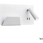 SLV Somnila Spot LED Applique de lecture 3000K blanc version gauche incl. connexion USB