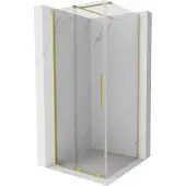 Mexen Cabine de douche Velar 100x100 cm or