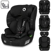 Lionelo siège auto Levi One i-Size , dernière norme de sécurité R129 i-Size, ajustement universel, s'adapte à toutes les voitures - Noir