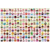 Eurographics Puzzle Cupcakes colorés 2000 pièces