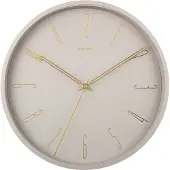 Karlsson - Horloge murale Belle Numéros - Gris chaud