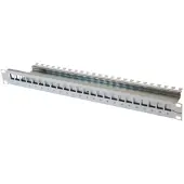 Telegärtner AMJ-S Support de modules 19" / Panneau de brassage 24 ports, non équipé, gris clair