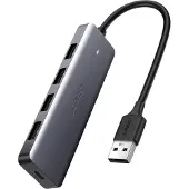 UGREEN Splitter Usb Hub - 4X Usb 3.2 Gen 1 avec port d'alimentation Micro Usb Gris (Cm219 50985)