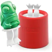 Zoku Sucette à glace, Pop Maker, tortue, polypropylène/silicone, BPA free, rouge - | Animal