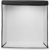 Ginza.se Mobiles Mini-Fotostudio ToGo, faltbare Fotobox mit LED-Ringlicht, 50x50cm (00004664)