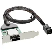 InLine Support adaptateur SAS HD à profil bas ext. SFF-8088 à int. SFF-8643 0.5m