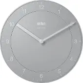 Braun BC06G-DCF Horloge murale classique radiocommandée 20 cm gris