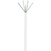 Goobay Câble réseau CAT 6, U/UTP, blanc, 305 m - alliage de cuivre CCA pour applications SOHO, AWG 23/1 (massif), PVC