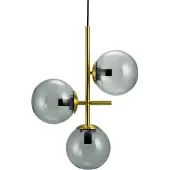 Dyberg Larsen Suspension , Como, dimmable, Or / laiton, Cuisine, Verre