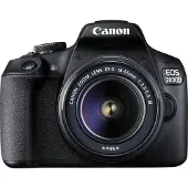 Canon eos 2000d kit appareil photo reflex 24,1mp wifi nfc + objectif 18-55is + étui sb130 + sd 16gb
