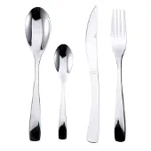 Bergner Renberg 24 pcs. Set de couverts de table Couverts en acier inoxydable RB-4559