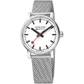 Mondaine Montre unie 35 mm MSE.35110.SM evo2 Acier inoxydable