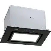 Klarstein Hotte Aspirante Encastrable, Hottes de Cuisine, Filtre de Hotte en Aluminium, Débit d'Air Puissant 506 m³/h et Silencieux, Eclairage à LED, Commandes Tactiles, Hottes Aspirantes Murales