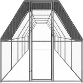 vidaXL Cage à poules d'extérieur 2x12x2 m Acier galvanisé