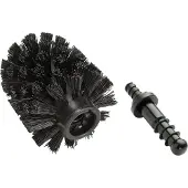 Wenko Brosse de rechange Garniture WC Noir Ø 6,5 cm