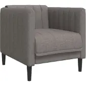 vidaXL Fauteuil Taupe Tissu