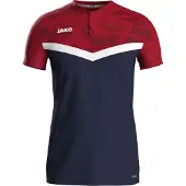 Jako Iconic Polo Hommes - Marine / Rouge Chili