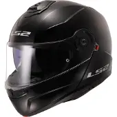 LS2 Casque modulable LS2 FF908 STROBE II Solid Noir Brillant taille XS