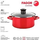 Fagor Aisi 430 26 Cm Cooking Pot Rouge