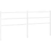 vidaXL Tête de lit de rechange en métal blanc 180 cm