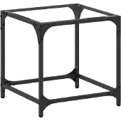 vidaXL Table basse avec plateau en verre Transparent 40x40x40 cm Acier