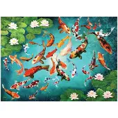 Eurographics Puzzle Carpes Koi Colorées - 1000 pièces