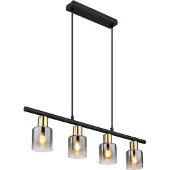 Globo Lighting Lampe à suspendre métal noir mat, 4x E14