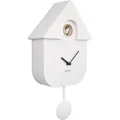 Karlsson - Horloge murale Moderne Coucou - Blanc