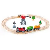 Hape Chemin de fer de livraison de fret , cercle 3 ans et plus