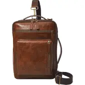 Fossil serviette sac à épaule bandoulière pour ordinateur portable Buckner Bag Cognac brun