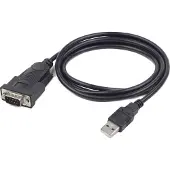 Gembird UAS-DB9M-02 serial cable Black 1.5 m USB Type-A DB-9