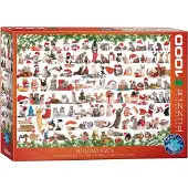 Eurographics Puzzle Noël chats 1000 pièces
