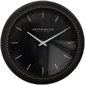 Clayre & Eef Horloge murale Ø 28x5 cm Noir Plastique