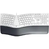 Cherry KC 4500 ERGO - Tastatur - USB2.0 - Deutsch - Grau - plastikfreie Verpackung (JK-4500DE-0)
