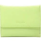 Esquire Cuir porte-monnaie Viktoria Flap Wallet Lime vert clair
