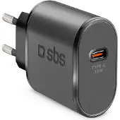 SBS Chargeur 1xusb-c 15w Noir
