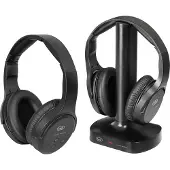 Trevi FRS 1580 TW Écouteurs Avec fil &sans fil Arceau TV Noir