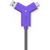 Logitech Swytch Cable Webcams Videoconferencing Violet