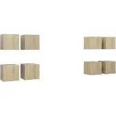 vidaXL Meubles TV 8 pièces Chêne Sonoma 30,5x30x30 cm