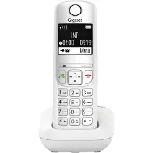 Gigaset AE690 - Téléphone analogique/DECT - Combiné sans fil - Mains libres - 100 entrées - Identification de l'appelant - Blanc (S30852-H2810-B132)
