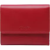 Esquire Cuir porte-monnaie Viktoria Flap Wallet Red rouge foncé